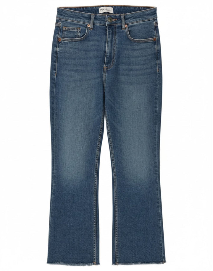 Jeans corti da donna Zara EU 38 piccoli W28 L26 blu