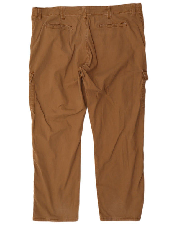 Pantaloni cargo dritti da uomo Wrangler W44 L32 in cotone marrone