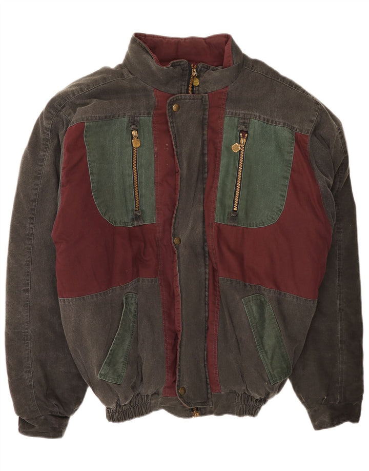 Giacca imbottita bomber da uomo Whisper UK 40 Large Green Colourblock