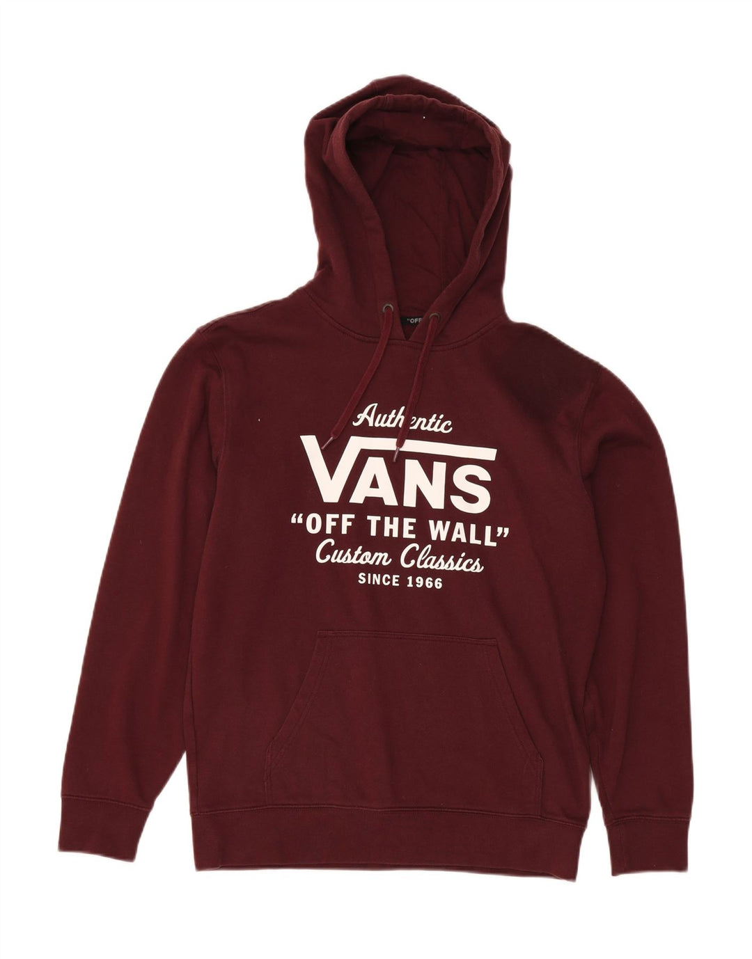 Felpa con cappuccio grafica da uomo VANS piccola in cotone bordeaux