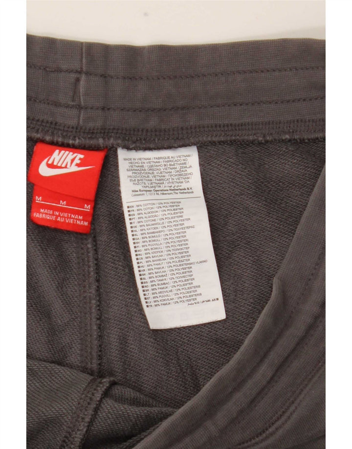 Pantaloncini sportivi Nike da uomo con grafica in cotone grigio medio