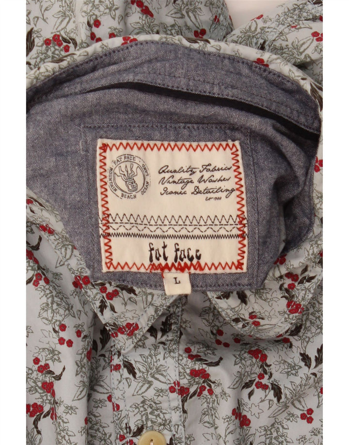 Camicia da uomo Fat Face Grande floreale grigio