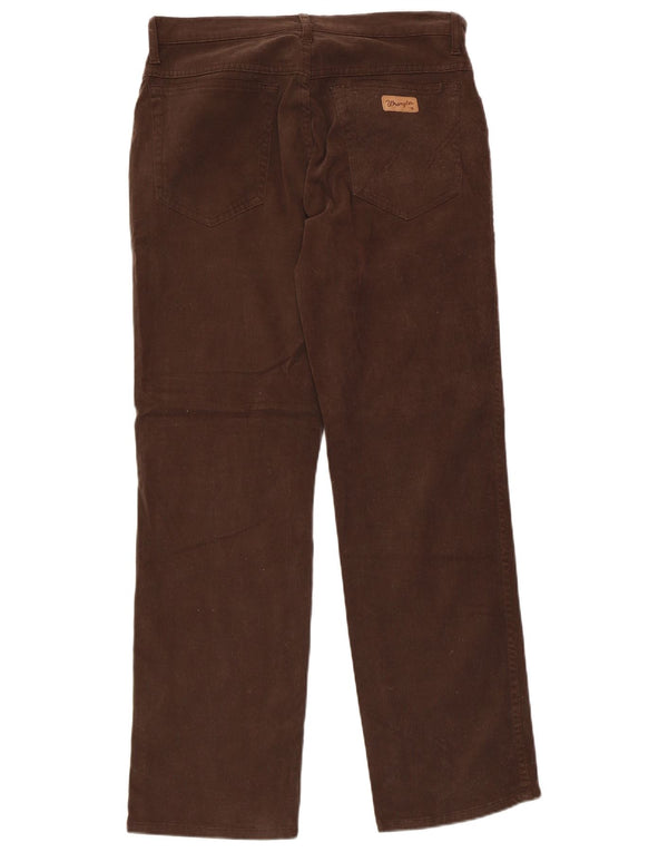Pantaloni casual dritti da uomo WRANGLER W32 L30 cotone marrone
