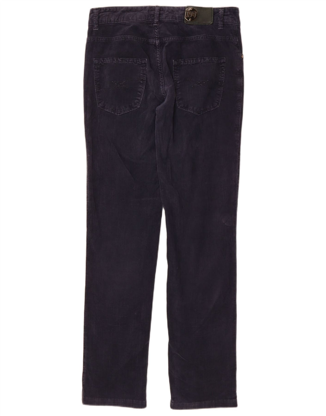 Pantaloni Slim Donna Trussardi in Velluto a Coste W26 L29 Blu Navy