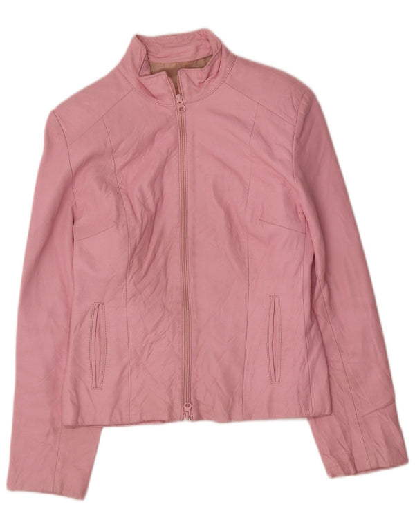 Giacca in pelle da donna Raffaello UK 12 Rosa medio