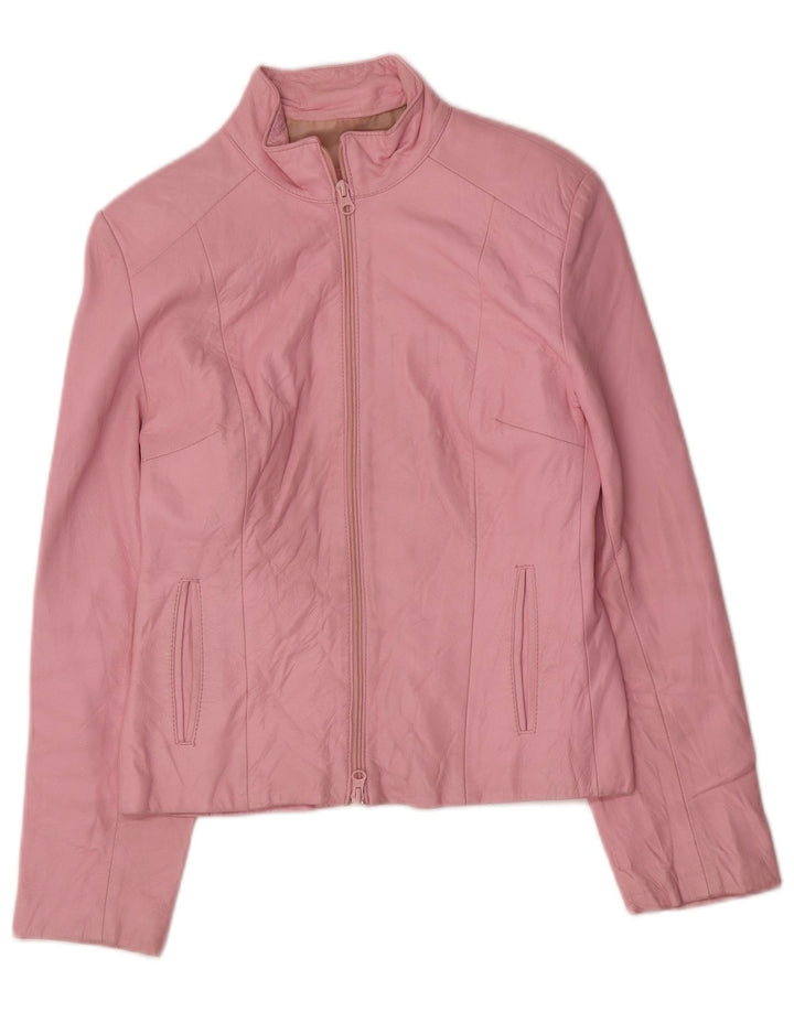Giacca in pelle da donna Raffaello UK 12 Rosa medio