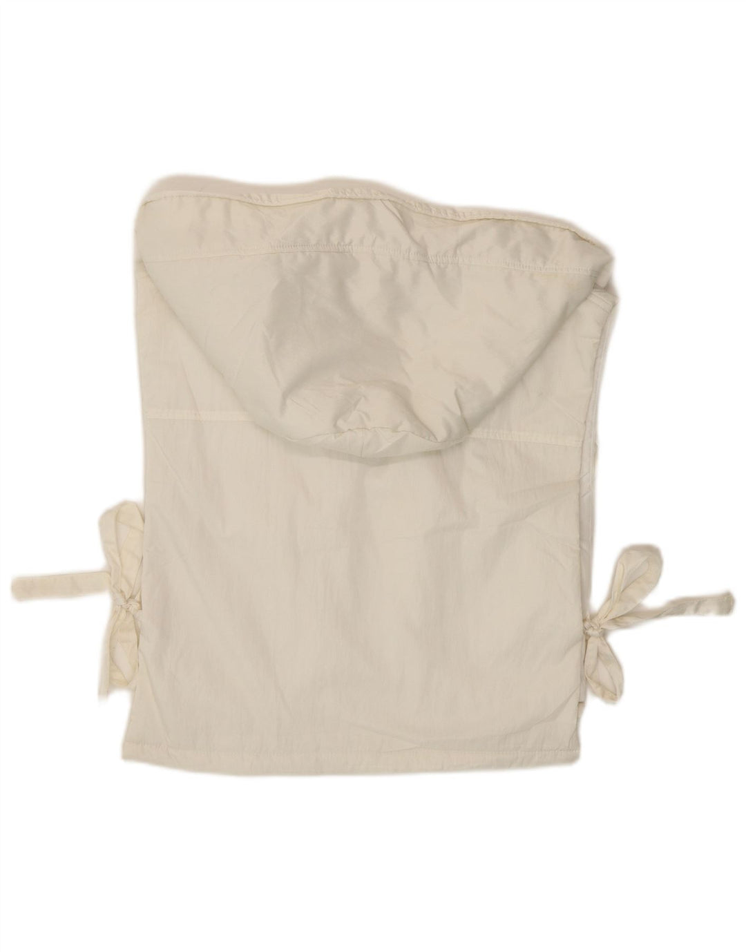Gilet corto con cappuccio da donna Zara UK 10 piccolo bianco