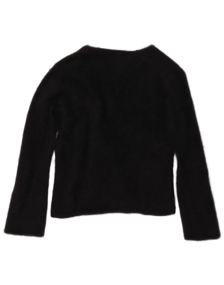 Maglione maglione da donna Monsoon UK 12 Angora medio nero