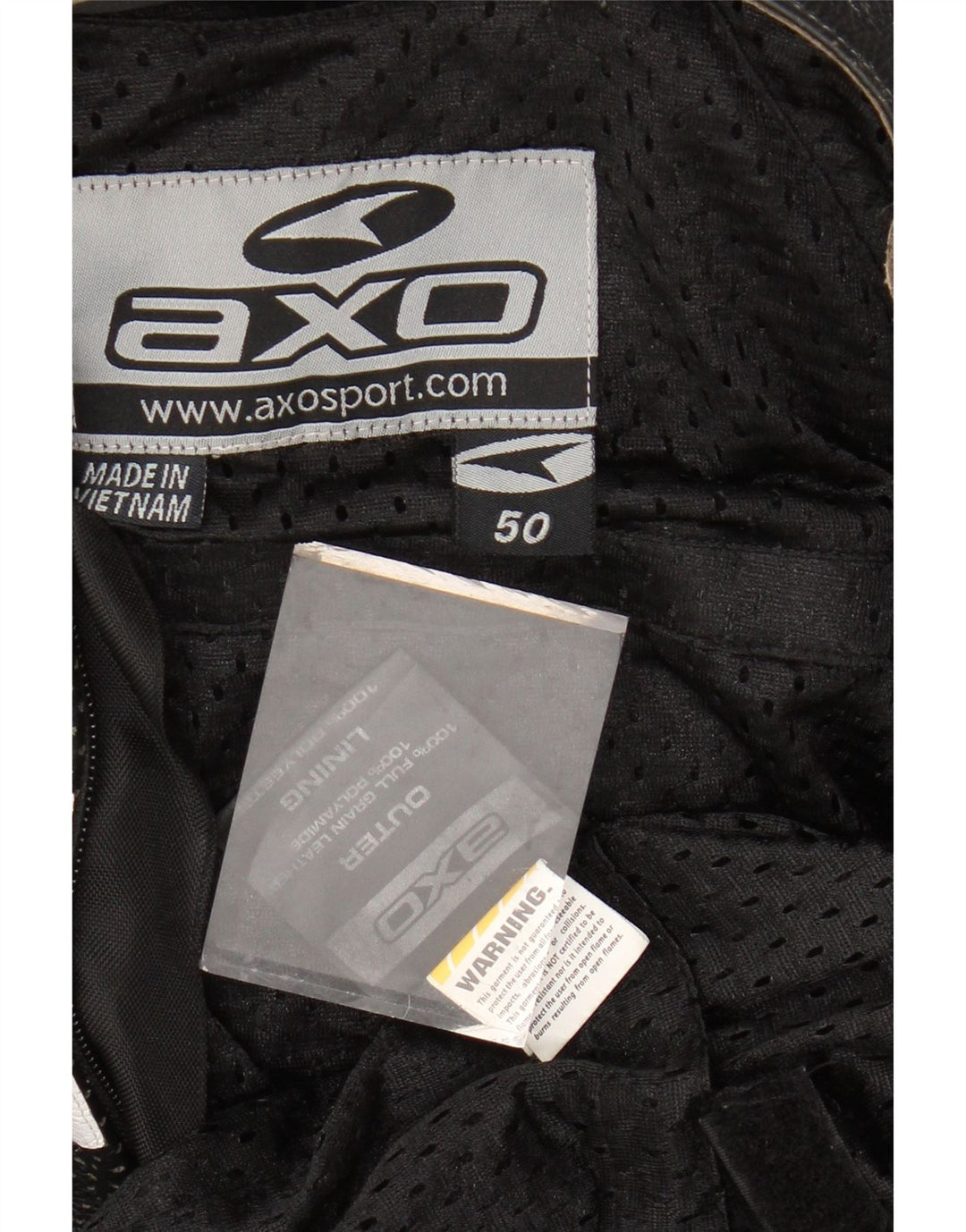 Tuta grafica per ragazzi AXO 10-11 anni Moto in pelle color block nera