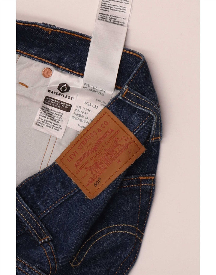 Jeans dritti Levi's 501 da donna W23 L32 cotone blu