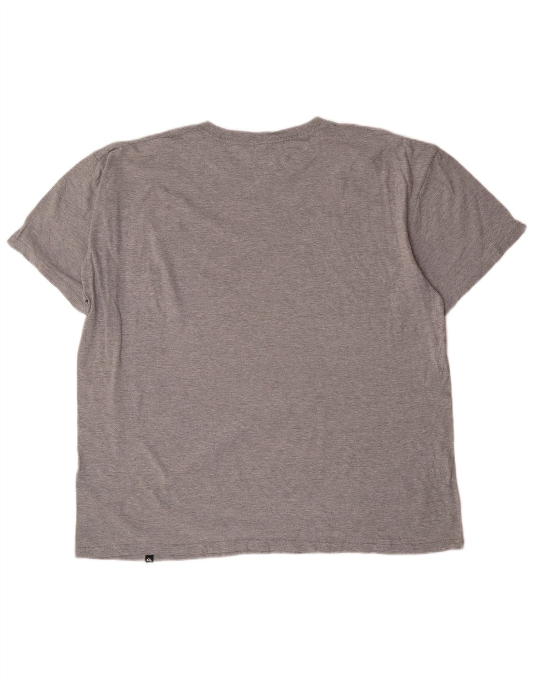 T-shirt grafica da uomo con vestibilità regolare Quiksilver XL in cotone chiazzato grigio