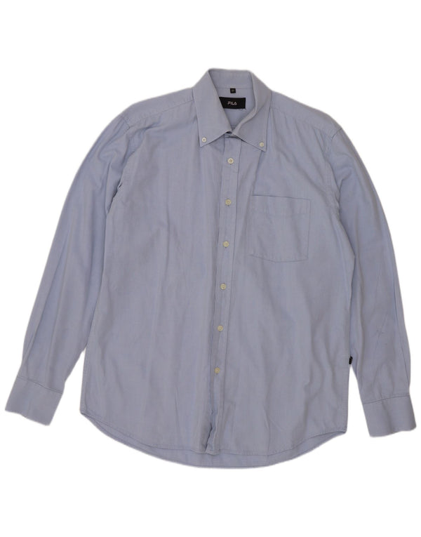 Camicia Fila da uomo taglia 41 grande cotone blu