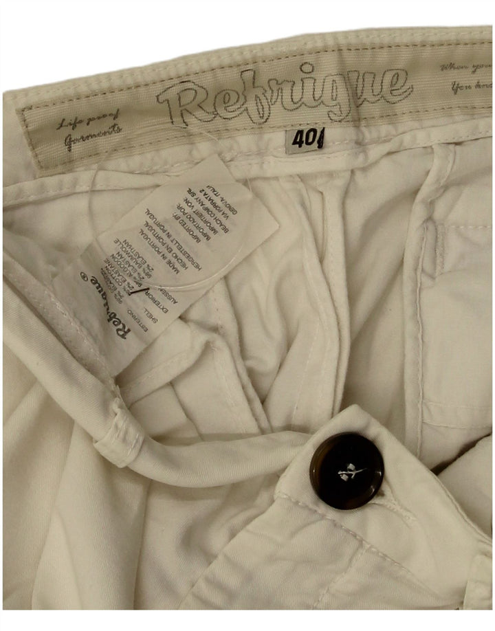 Pantaloncini chino da donna Refrigue EU 40 medio W30 cotone beige