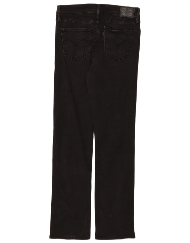 Jeans dritti modellanti 314 da donna Levi's W29 L30 cotone nero