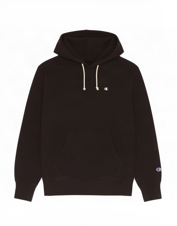 Felpa con cappuccio Champion Reverse Weave da uomo, grande, in cotone nero