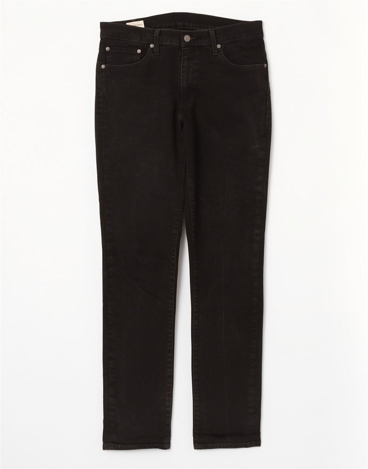 Jeans Levi's Uomo 511 Slim W32 L34 Cotone Nero