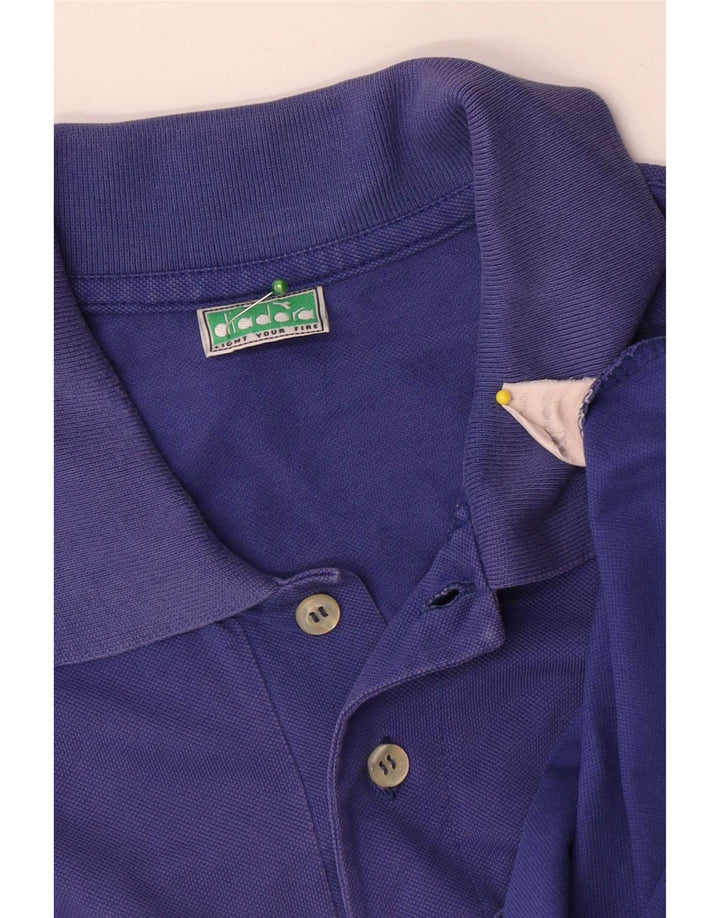 Polo Diadora Uomo Viola Medio Cotone