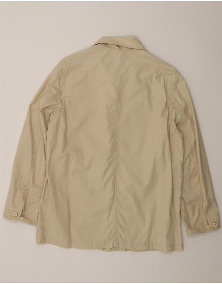 SERGIO TACCHINI Womens Utility Jacket UK 14 Medium Beige Vintage Sergio Tacchini and Second-Hand Sergio Tacchini from Messina Hembry 