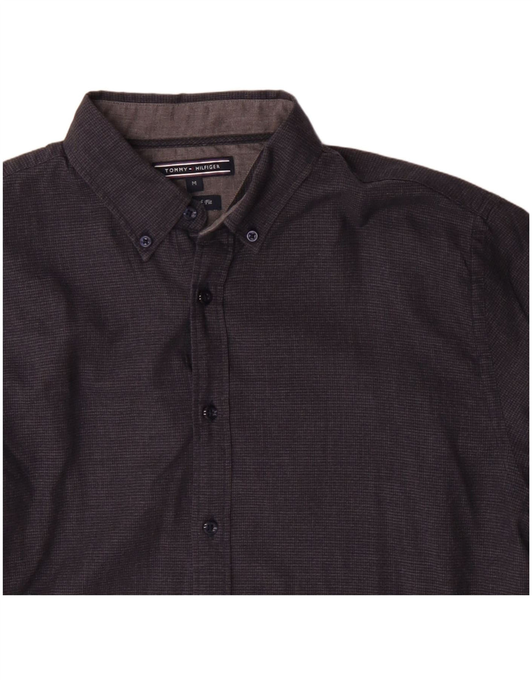 Camicia da uomo Tommy Hilfiger New York Fit in cotone grigio medio