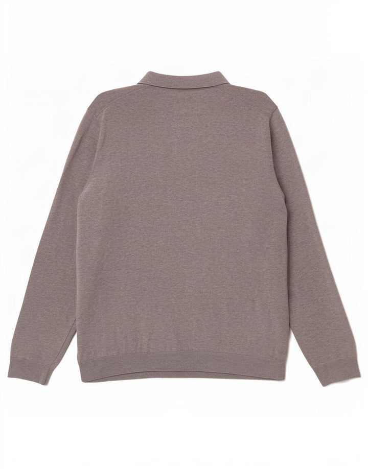 Maglione maglione collo alto da uomo Marks & Spencer 2XL cotone grigio
