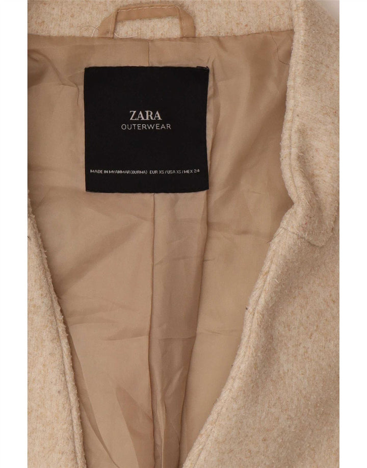 Soprabito aperto oversize da donna Zara UK 6 XS Beige