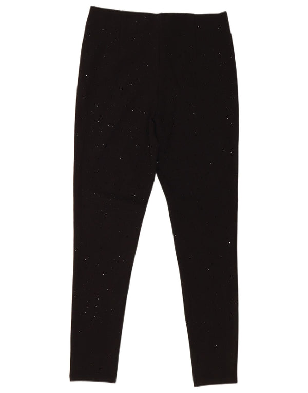 Leggings Zara da donna UK 10 piccoli in viscosa nera