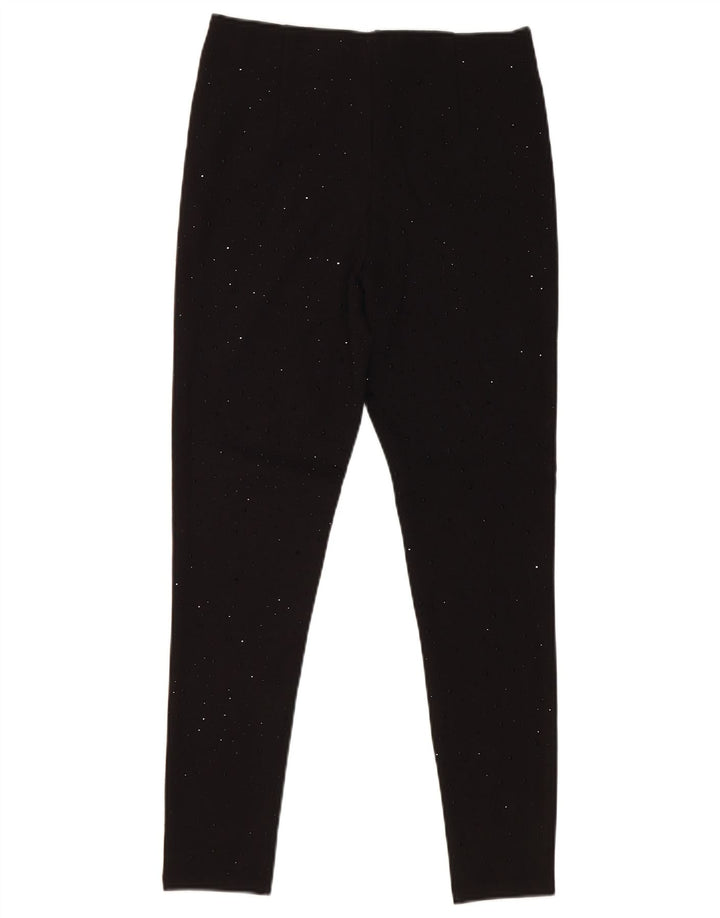 Leggings Zara da donna UK 10 piccoli in viscosa nera