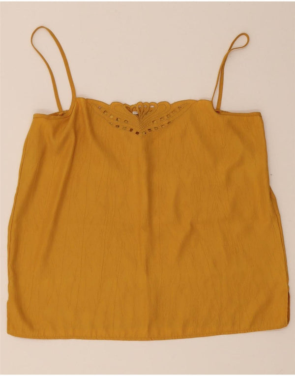 Canotta vintage da donna IT 42 giallo medio