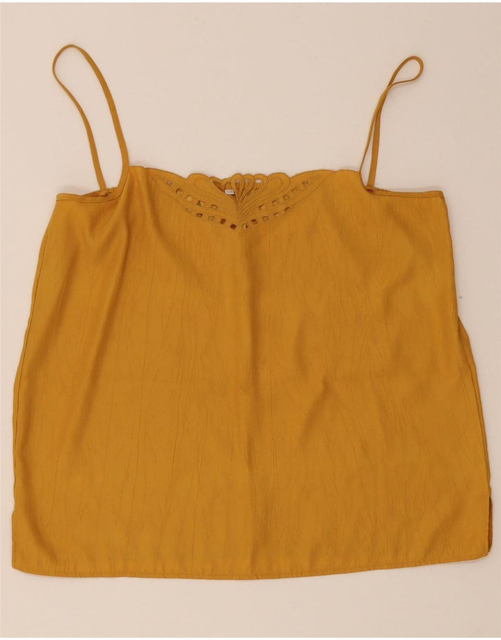 Canotta vintage da donna IT 42 giallo medio