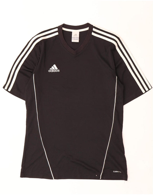 T-shirt Adidas Climalite da uomo, media, in poliestere nero