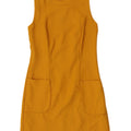 Abito tubino senza maniche da donna Oasis UK 8 piccolo in lana gialla