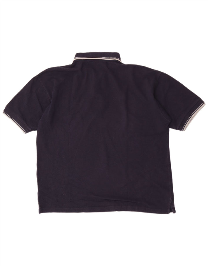 Polo Kappa da uomo XL in cotone blu navy