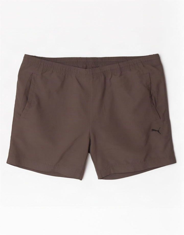 Pantaloncini da bagno Puma Uomo Large Grigi
