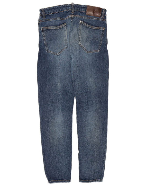 Jeans skinny da uomo Zara EU 42 Large W32 L30 Cotone blu