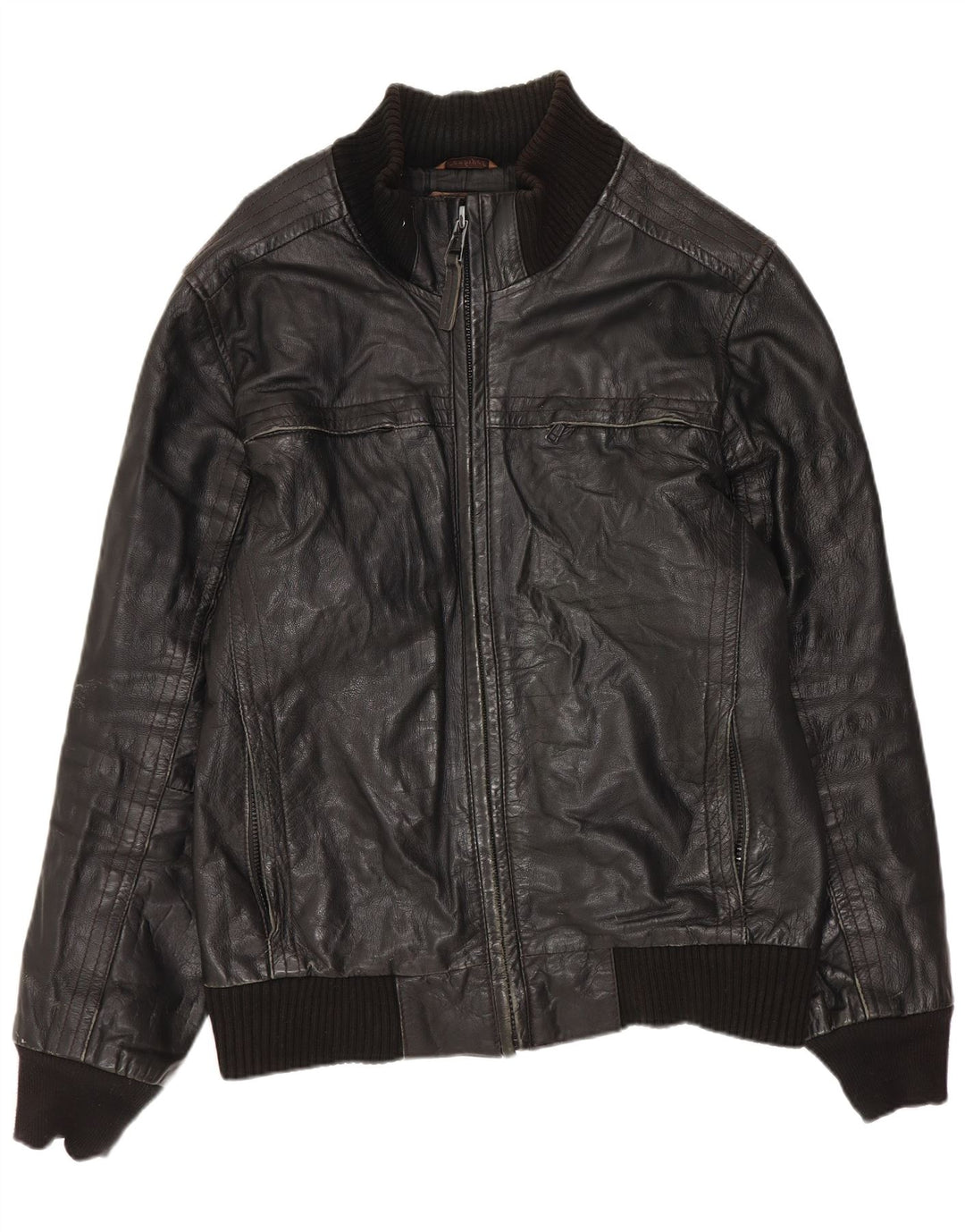 Giubbotto Pelle Uomo Conbipel IT 46 Small Pelle Nera