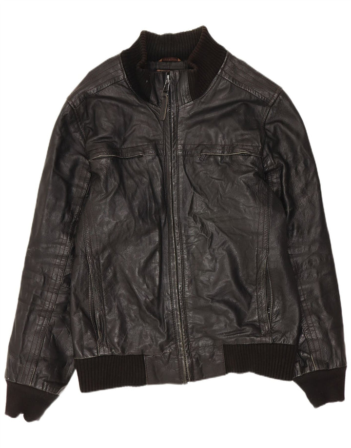 Giubbotto Pelle Uomo Conbipel IT 46 Small Pelle Nera