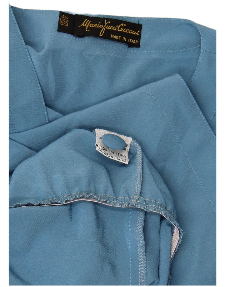MARIO PUCCI CECCONI Camicia a maniche corte da donna IT 42 Blu medio