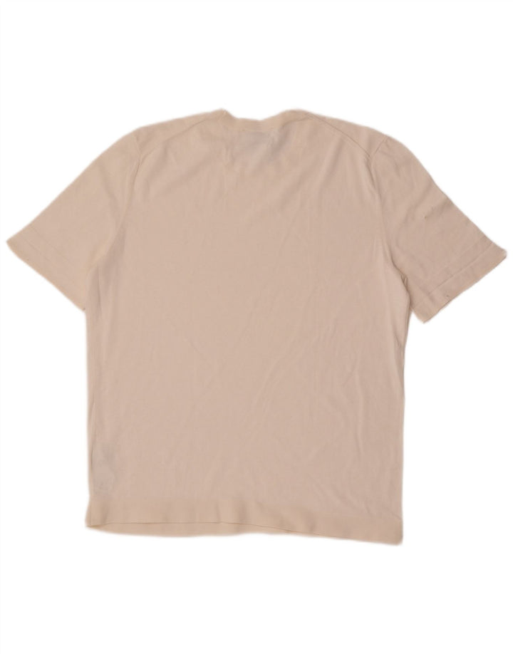 T-shirt regolare da donna Cos UK 14 cotone bianco medio