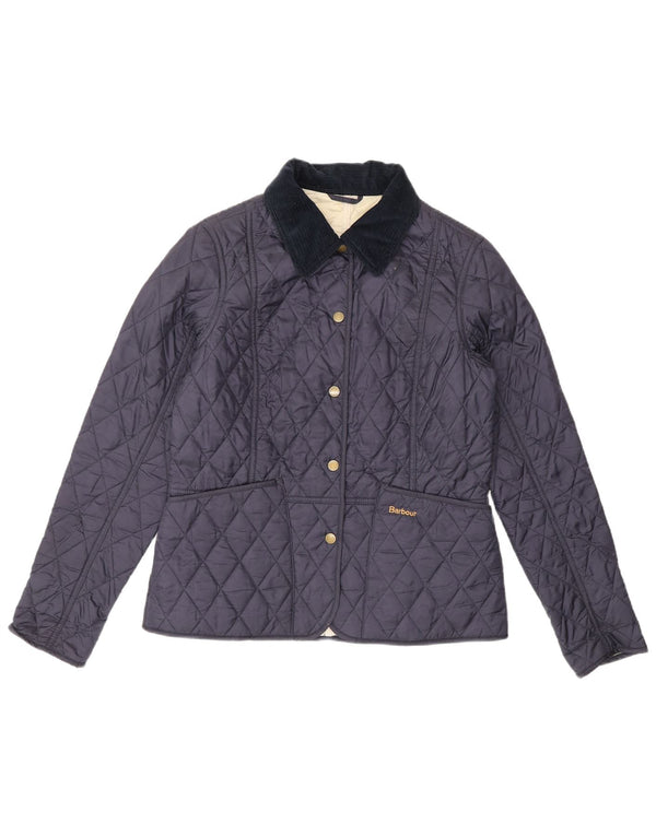 Giacca trapuntata da donna Barbour UK 01 Small Blu Navy in poliammide