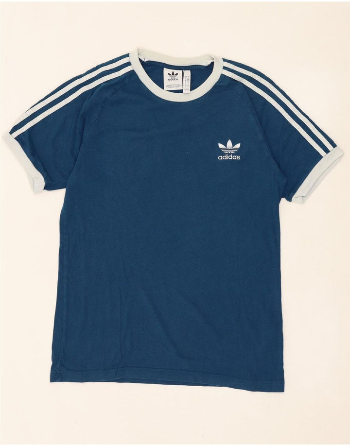 T-shirt da uomo ADIDAS Top Small in cotone blu navy