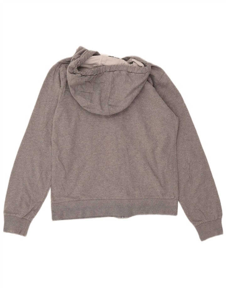 NORTH SAILS Maglione con cappuccio e zip da donna UK 12 Cotone grigio medio