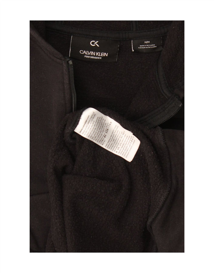 Maglione con cappuccio e zip Calvin Klein da donna Performance UK 14 medio nero