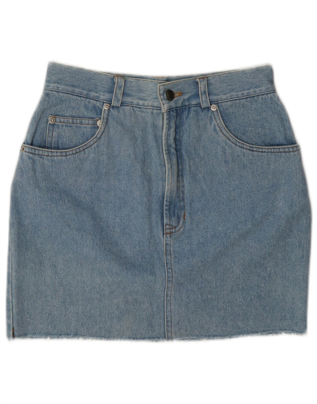 Gonna di jeans vintage da donna W26 piccola blu