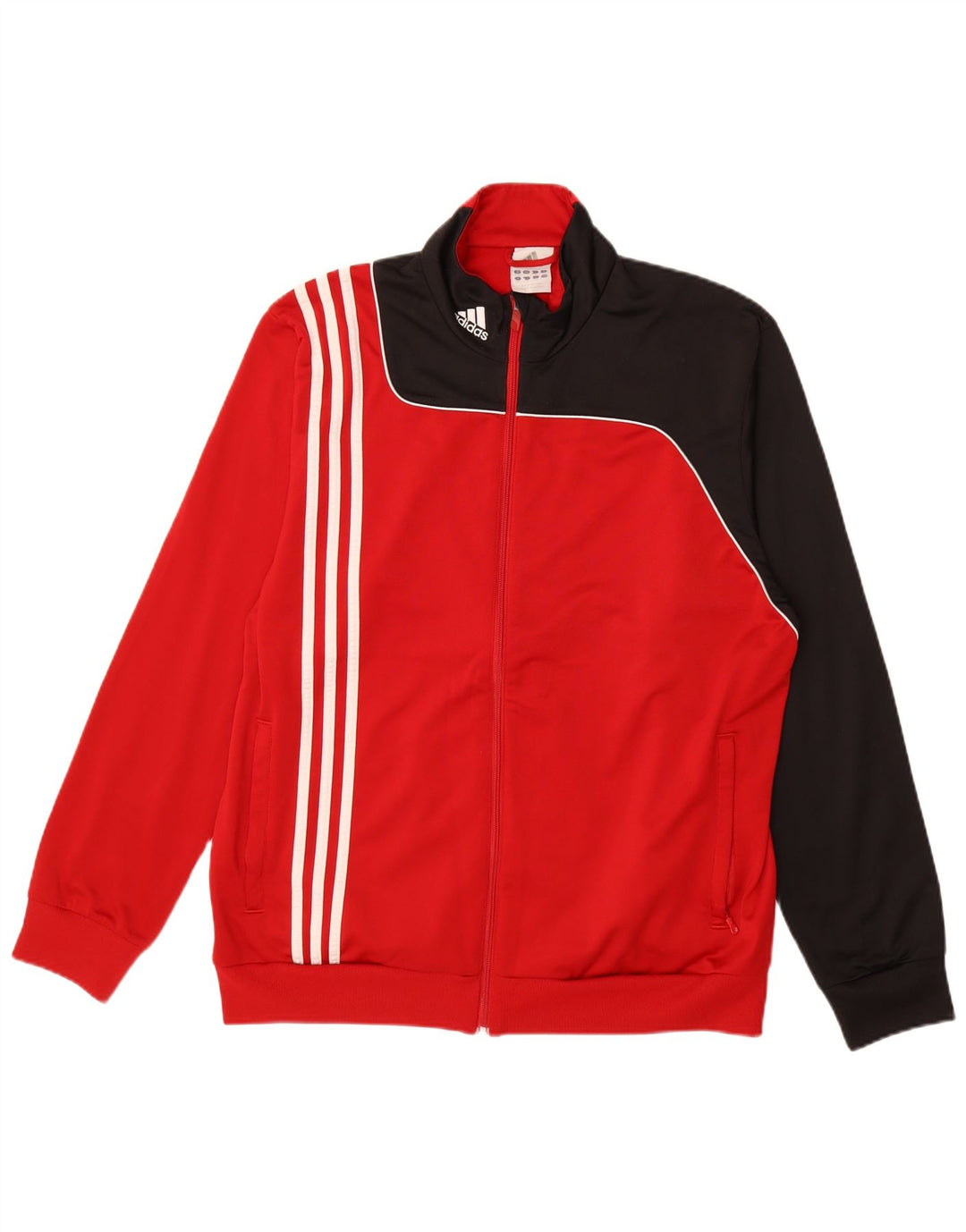 Giacca da tuta da uomo ADIDAS UK 46/48 XL Poliestere color block rosso