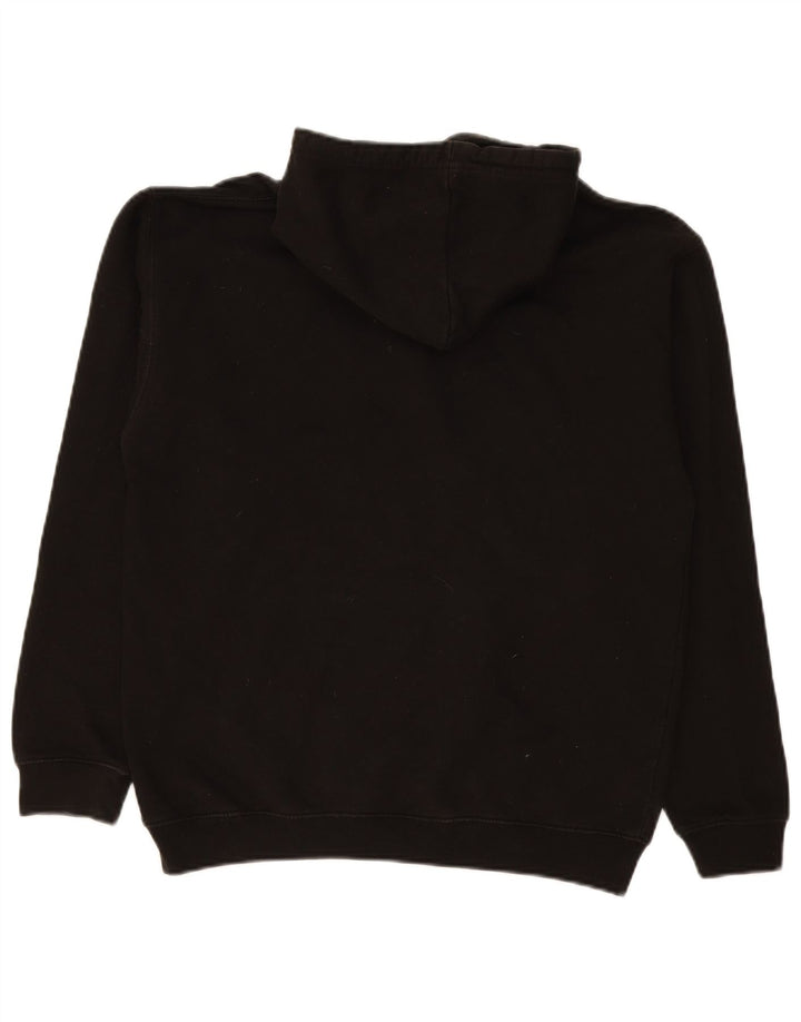Maglione con cappuccio grafico Nirvana vintage da uomo in cotone nero medio