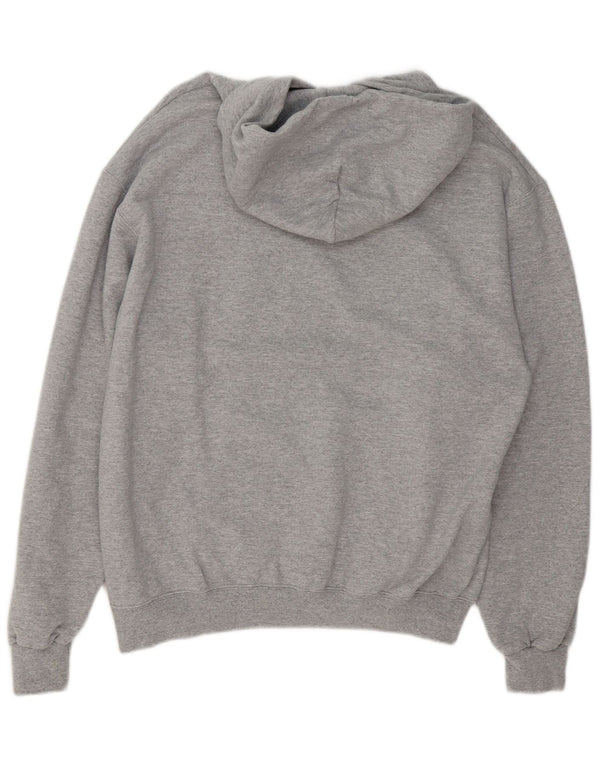 Felpa con cappuccio grafica da uomo Champion, grande cotone chiazzato grigio