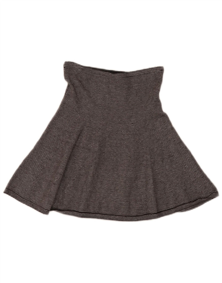 Minigonna Zara da donna piccola W26 in viscosa gessata grigia