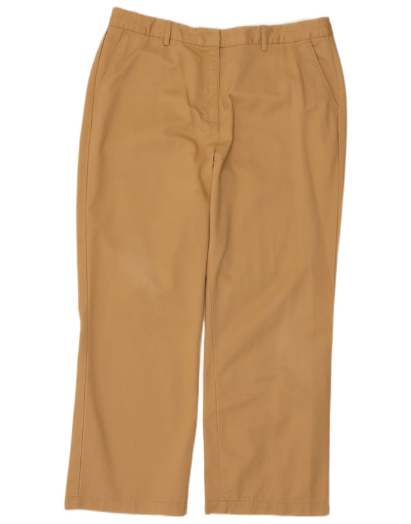 Pantaloni chino dritti da uomo L.L.Bean US 16 2XL W36 L27 Cotone beige