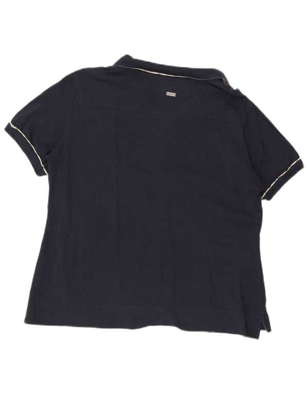 Polo da donna Barbour UK 18 XL cotone blu navy
