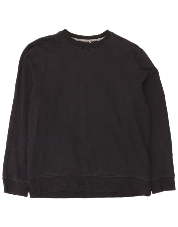 Marks & Spencer Felpa da uomo Maglione grande in cotone nero